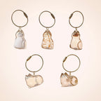 Pet Hair Keepsake Capsule Keychain for Cat & Dog Lovers -5Pcs