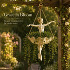 Ballet Dancer Hanging Planter– Elegant Garden Decor for Porch & Patio
