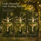 Ballet Dancer Hanging Planter– Elegant Garden Decor for Porch & Patio