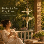 Ballet Dancer Hanging Planter– Elegant Garden Decor for Porch & Patio