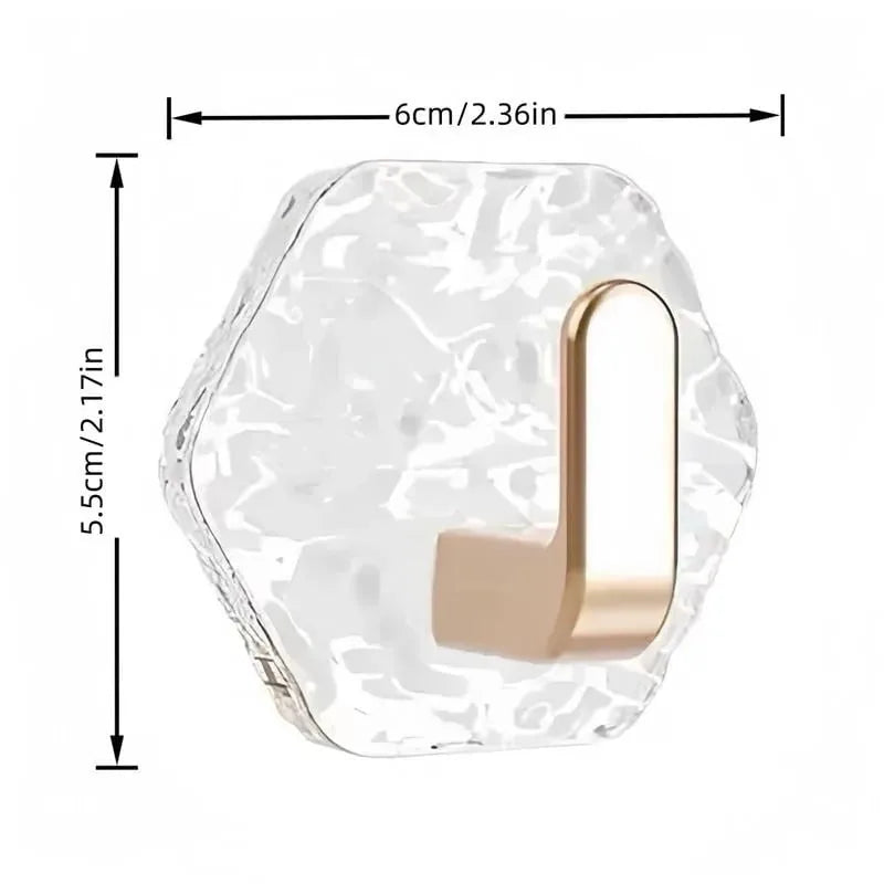 10-Pack Heavy-Duty Adhesive Hooks – Strong Hold. No Drilling