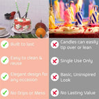 Reusable Number Candle Holder Set-(2SETS)