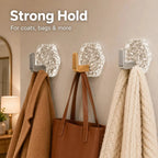 10-Pack Heavy-Duty Adhesive Hooks – Strong Hold. No Drilling