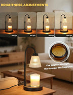 Cozy Candle Warmer Lamp with Timer & Dimmable Light