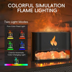Himalayan Salt Fireplace Humidifier Lamp