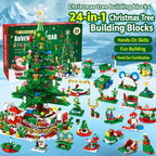 24-Day Christmas Countdown Building Block Set