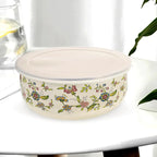 5-Piece Enamel Mixing Bowl Set with Lids