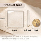Clear Acrylic Magnetic Fridge Photo Frames