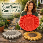 Sunflower Garden Stepping Stone Silicone Mold