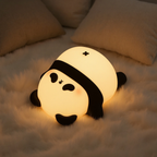 Satsus® Napping Panda Breathing Squishy Silicone Companion Sound LED Night Light Perfect Gift