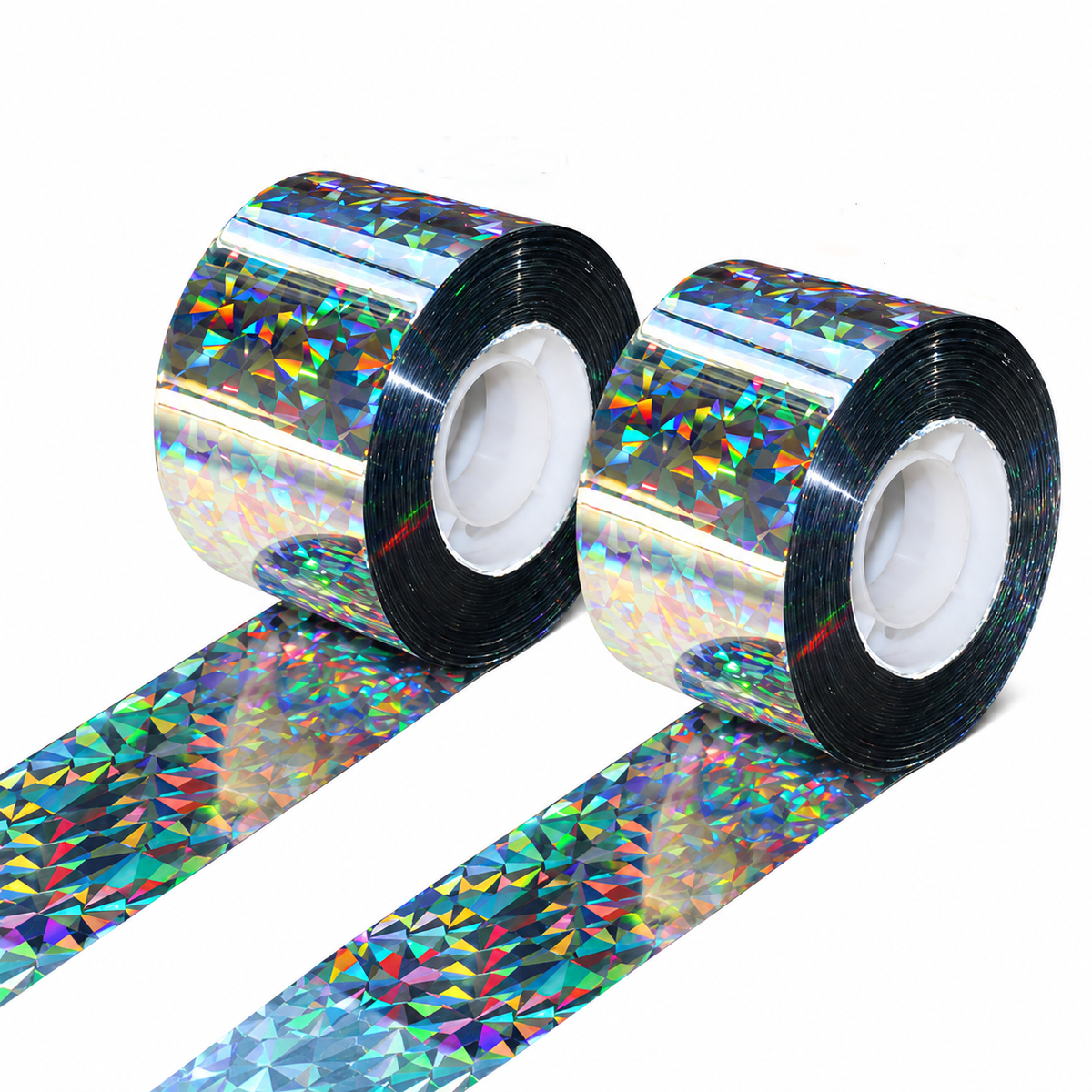 Reflective Bird Scare Tape, 2 Rolls, 2 in x 262 ft Holographic
