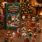 Build & Hang Christmas Countdown – 24 Mini Holiday Brick Ornaments