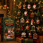 Build & Hang Christmas Countdown – 24 Mini Holiday Brick Ornaments