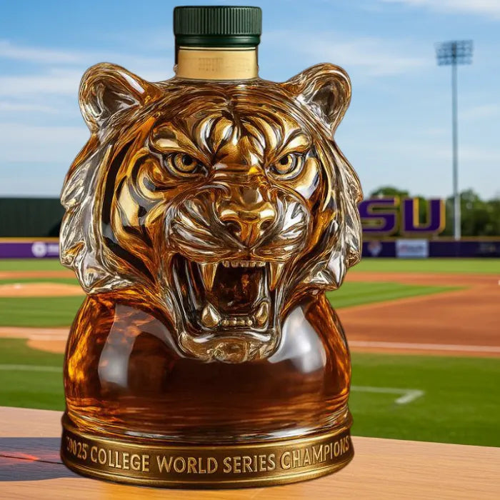 HOT LSU Tigers Champion Whiskey Bottle