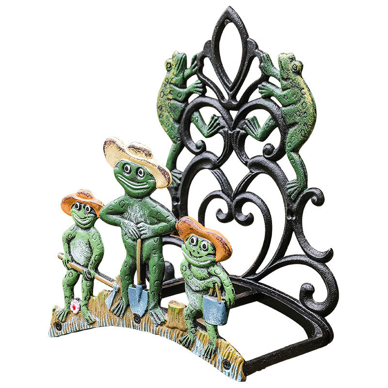 Decorative Cast Iron Garden Hose Holder Wall Mounted Outdoor