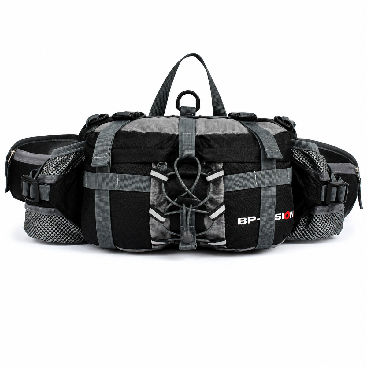 Hiking Waist Pack with Water Bottle Holders, Multi-Pocket Outdoor Waist Bag
