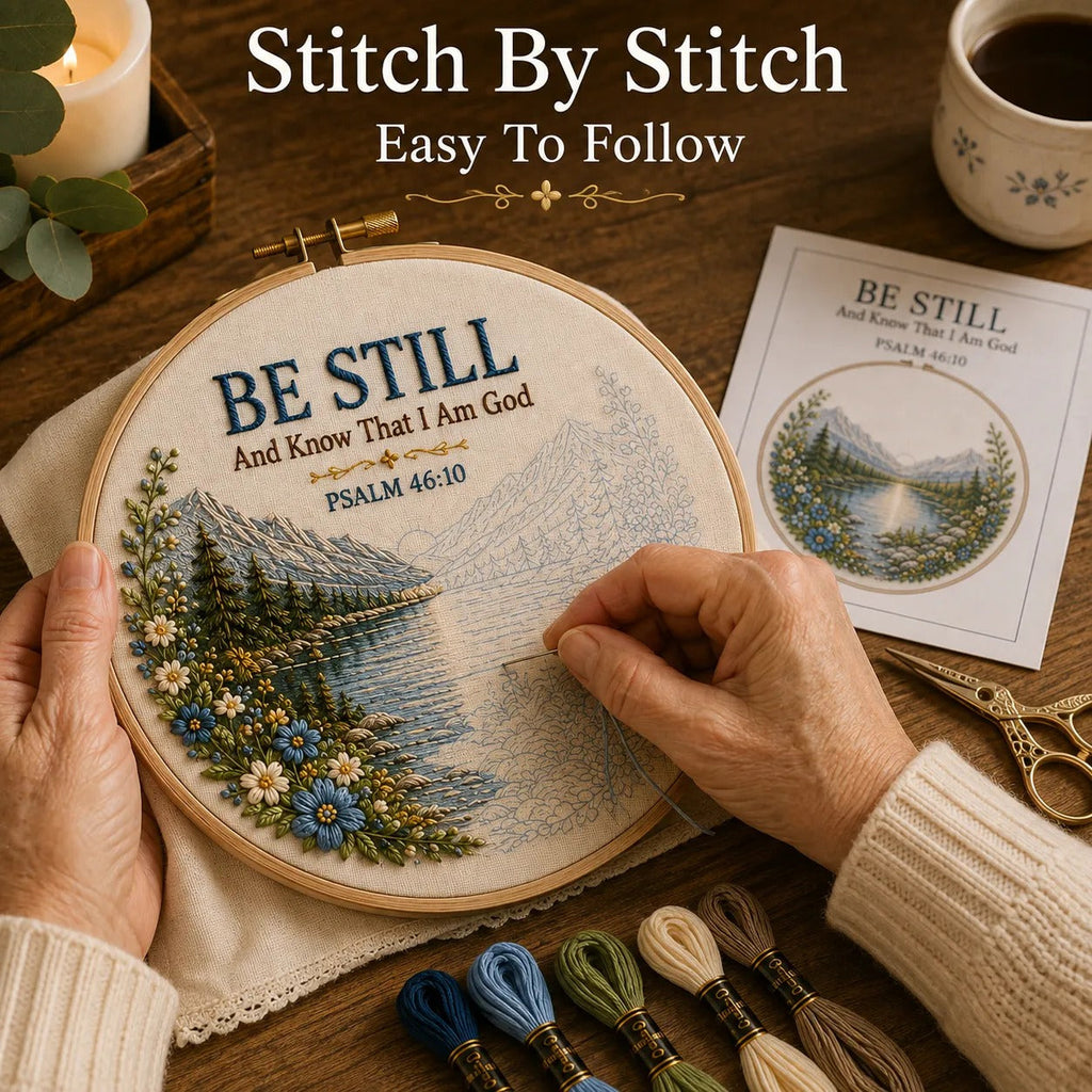 Faith & Scripture Embroidery Kit