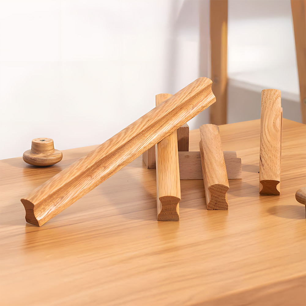 Minimalist Natural Wood Drawer Pulls