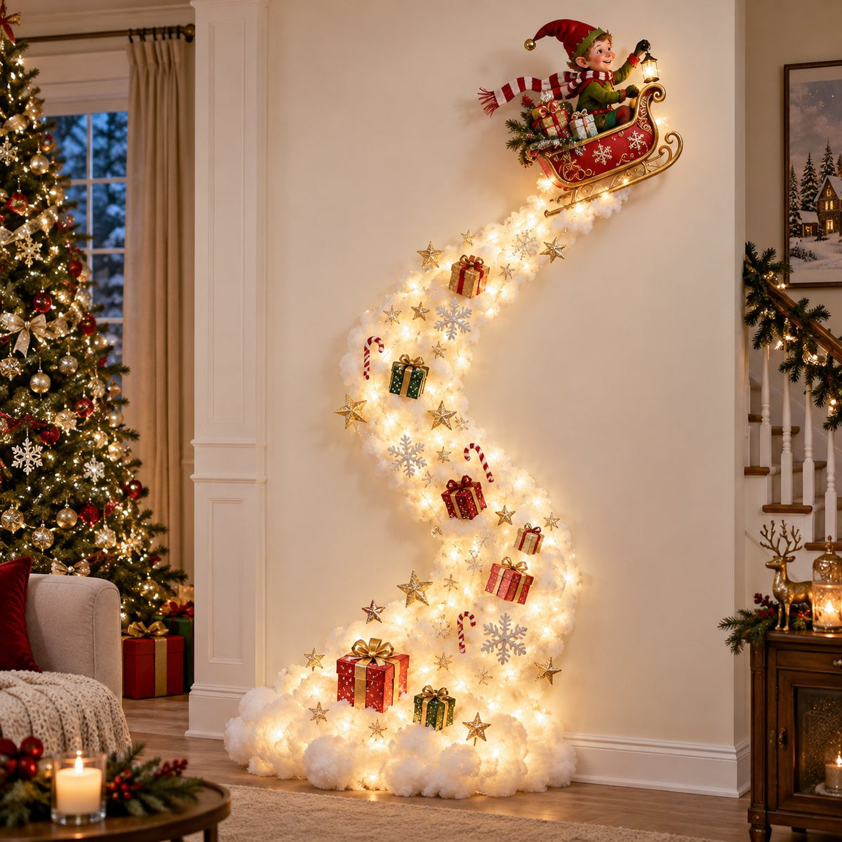 Christmas Magic Trail Wall Light