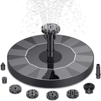 Solar Floating Fountain Pump Garden Water Fountain for Bird Bath Pond and Pool