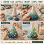 Beginner-Friendly DIY 3D Lighted Sea Glass-Style Art Kit Collection