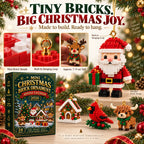 Build & Hang Christmas Countdown – 24 Mini Holiday Brick Ornaments