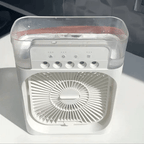 Mini Ice Misting Fan with Humidifier USB Rechargeable Desk Fan