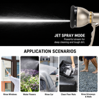 Heavy Duty Metal Garden Hose Nozzle with 9 Spray Patterns