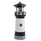 Solar Powered Rotating Lighthouse Garden Light for Outdoor Decor