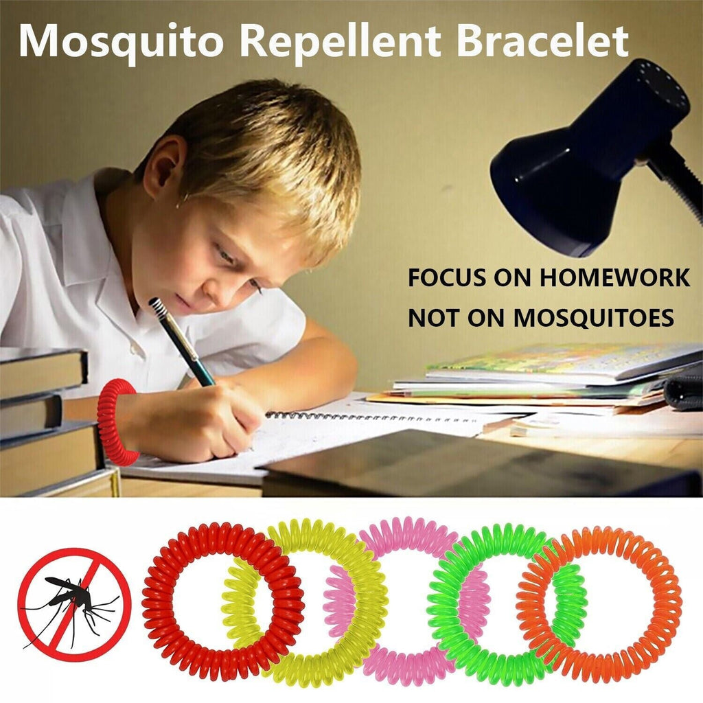 24 Pack Anti Bug Insect Pest Repellent Bracelet Wrist Band Natural Protection
