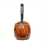 Halloween Pumpkin Bag, Pumpkin Purse with Strap for Trick or Treat