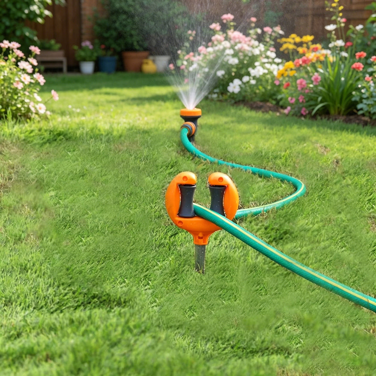 Garden Hose Stand for Outdoor Plants – Smooth Hose Guide & Positioner