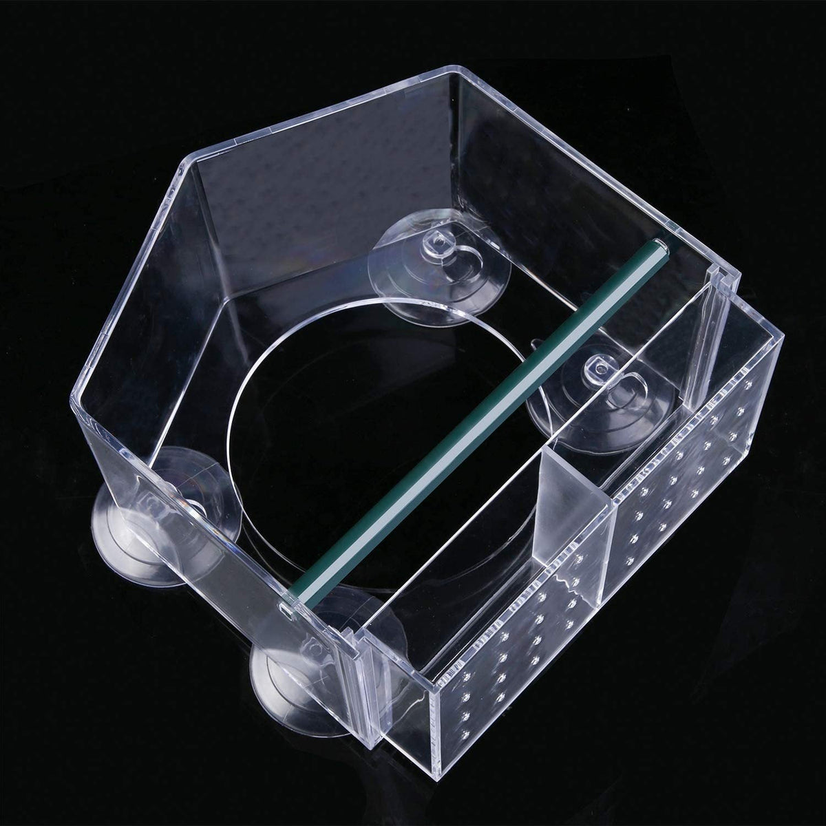Clear Window Bird Feeder with Removable Seed Tray and Suction Cups