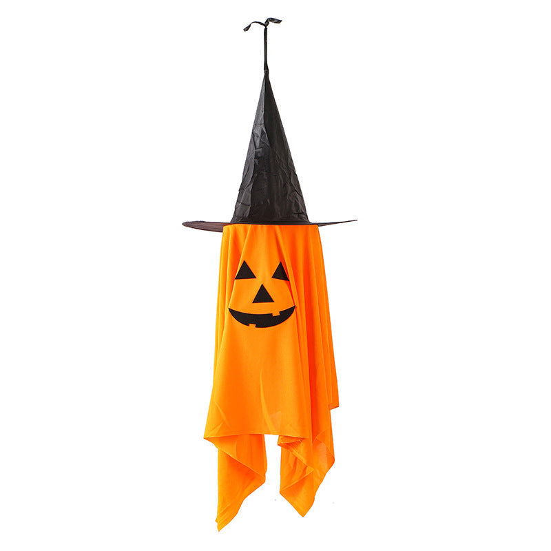 2-Pack Outdoor Halloween Pumpkin Ghost Hanging Decorations for Porch & Yard