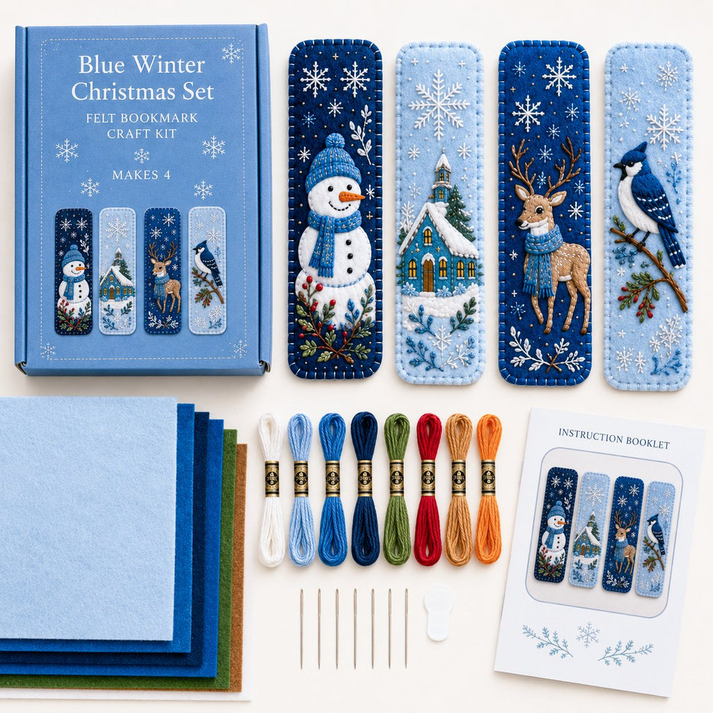 DIY Felt Embroidery Bookmark Kit