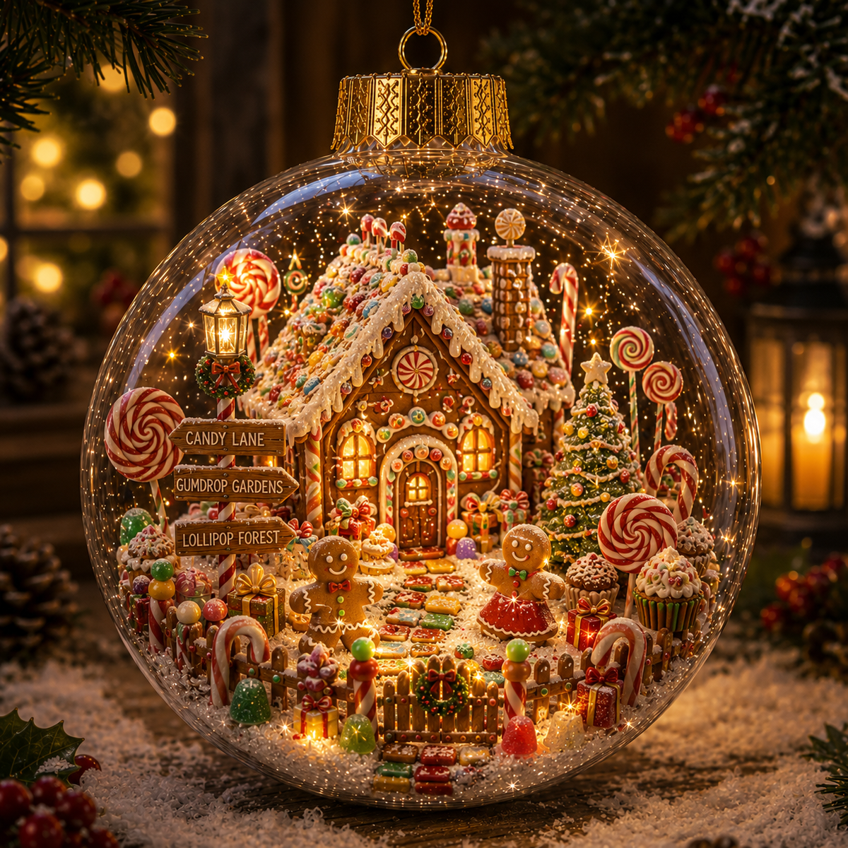 Light-Up Christmas Story Globe Ornament