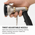 Heavy Duty Metal Garden Hose Nozzle with 9 Spray Patterns