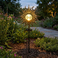 Solar Garden Stake Light with Decorative Pattern for Pathway and Yard