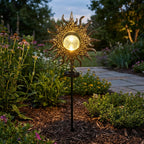 Solar Garden Stake Light with Decorative Pattern for Pathway and Yard