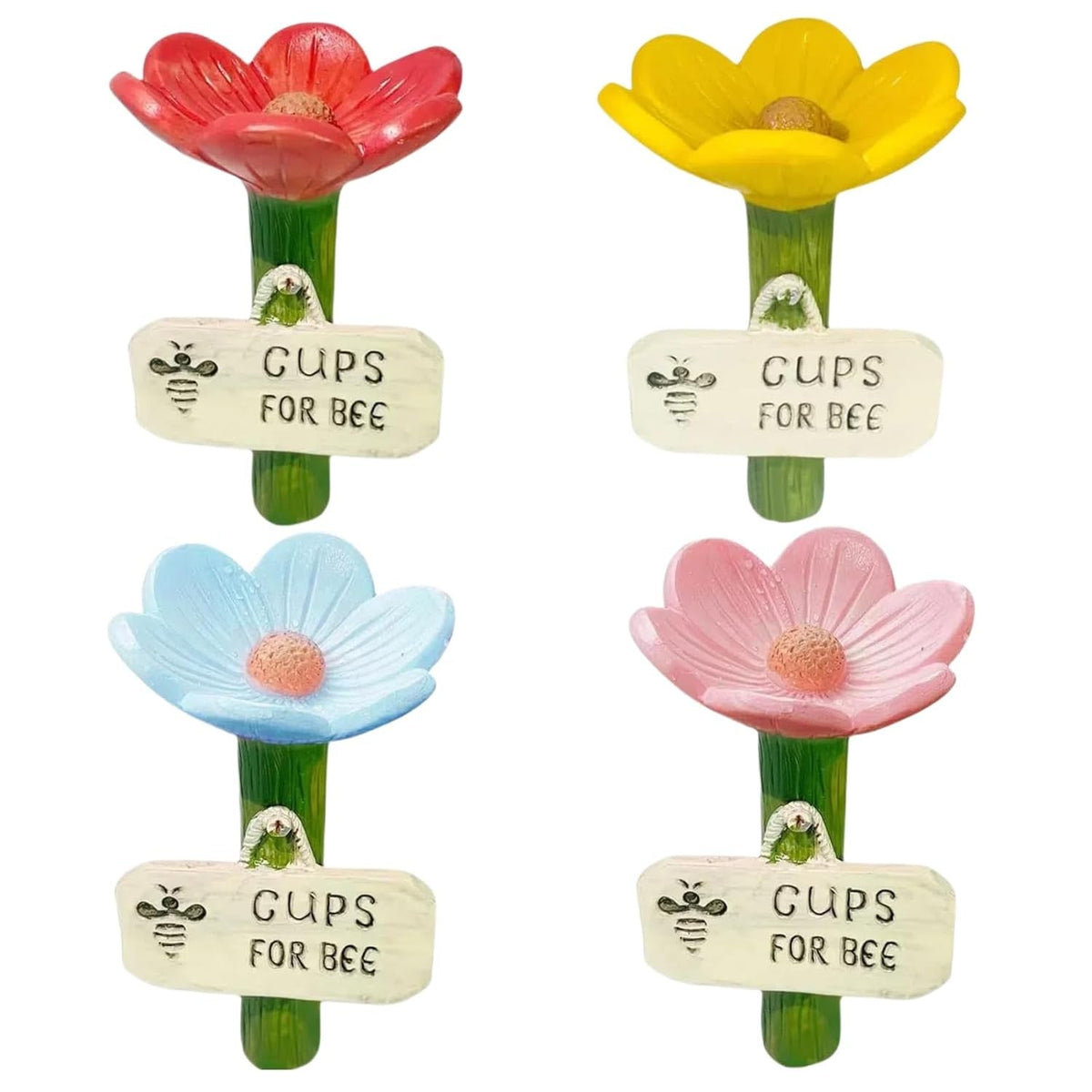 Flower Shaped Bee Watering Station for Garden and Outdoor Use
