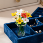 Mini Glass Flower Bouquet