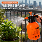 2L Handheld Pressure Sprayer for Plants Garden Watering and Cleaning