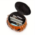 Halloween Pumpkin Bag, Pumpkin Purse with Strap for Trick or Treat