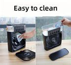 Mini Ice Misting Fan with Humidifier USB Rechargeable Desk Fan