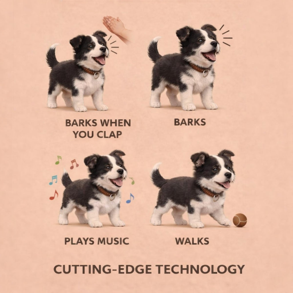 Interactive Robot Puppy | Realistic Electronic Dog Toy with Walking & Barking | Engaging Companion for Kids' Imaginative Play