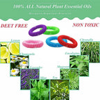 24 Pack Anti Bug Insect Pest Repellent Bracelet Wrist Band Natural Protection
