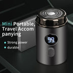 Mini Electric Razor — Portable waterproof grooming device with 15 blades