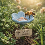 Flower Shaped Bee Watering Station for Garden and Outdoor Use