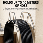 304 Stainless Steel Wall Mounted Hose Holder Rack for Garden Hose