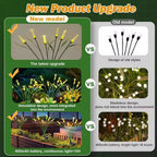 Solar Reed Garden Lights Swaying Outdoor Pathway Lamps